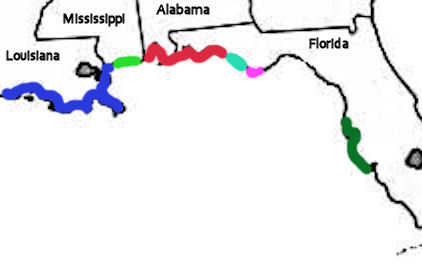 gulf coast map